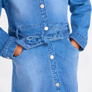 Robe en jean manches longues fille 