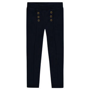 Legging en milano avec boutons fantaisie 