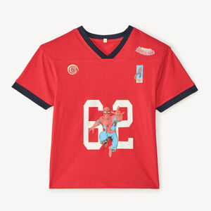 T-shirt manches courtes col V Spider-Man Marvel garçon 