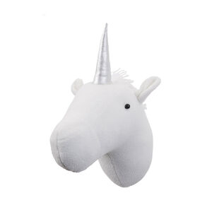 Déco murale Licorne - Blanc/argent 