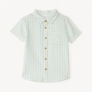 Chemise manches courtes à rayures pour bébé garçon 