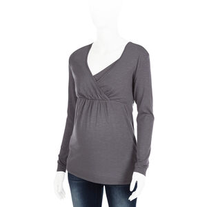 Tee-shirt d'allaitement manches longues uni 