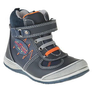 Bottillons aspect cuir à lacets et zip 