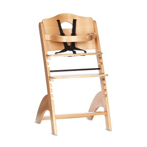 Chaise haute Zeta avec tablette - Naturel 