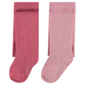 Lot de 2 collants épais unis  