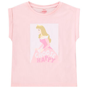 T-shirt manches courtes print Aurore Disney fille 