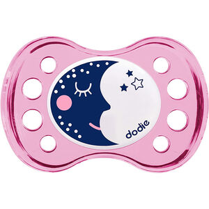 Sucette en silicone 6+ mois Nuit - Saturne / Lune 