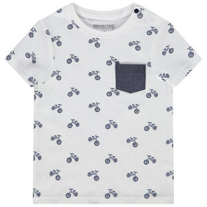 T-shirt manches courtes imprimé vélos pour bébé garçon 