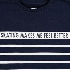 Junior - Marinière avec rayures contrastées et inscriptions 