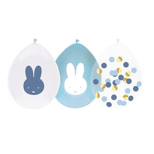 Set de 5 ballons de fête Miffy Bleu  