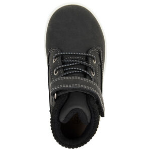 Bottillons noirs à lacets élastiqués fantaisie et scratch garçon 