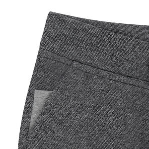 Junior - Bermuda en molleton gris chiné avec poches 