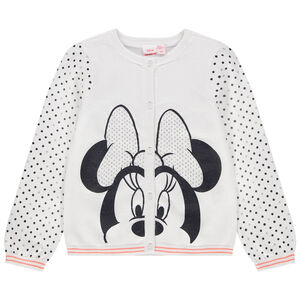 Gilet en tricot print Minnie Disney et pois 