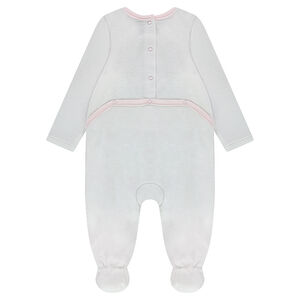 Lot de 2 dors-bien en velours uni / imprimé avec motif licornes 