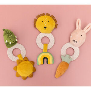 Jouet de dentition Mrs. Rabbit rose 