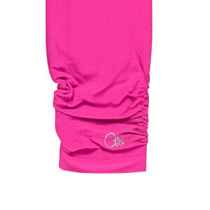 Legging long uni avec fronces fantaisie 