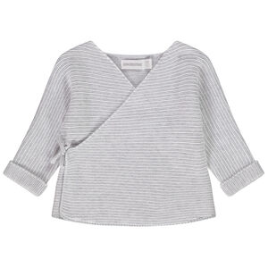Brassière en tricot point mousse esprit cache-cœur pour bébé 