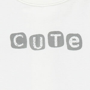 Tee-shirt naissance manches courtes avec inscription fantaisie  