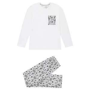 Junior - Pyjama en jersey avec imprimé cactus 