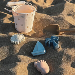 Set de plage Poissons - Seau/pelle/4 moules 