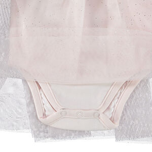 Robe de cérémonie effet 2 en 1 avec tulle pour bébé fille 