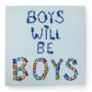 Peinture Boys Will Be Boys - 75 x 75 cm 