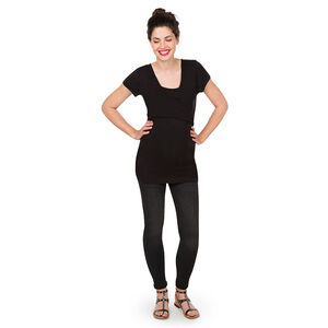 Lot de 2 tee-shirts manches courtes de grossesse et d'allaitement 