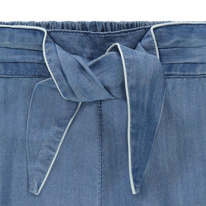 Junior - Pantalon en Tencel avec liens à nouer devant 