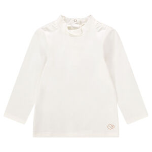 Sous-pull manches longues col cheminée avec motif printé 