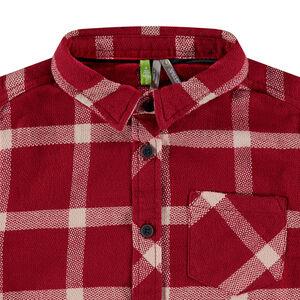 Chemise manches longues à carreaux en flanelle 