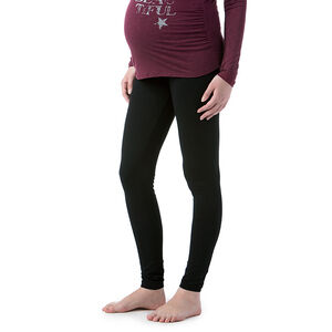 Legging de grossesse noir avec bandeau haut 