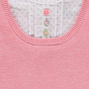 Pull effet 2 en 1 brodé 