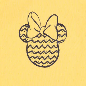 Robe jaune en jersey avec Minnie Disney printée sur le devant  