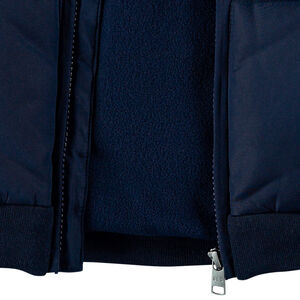 Doudoune matelassée doublée micropolaire à bandes contrastées 