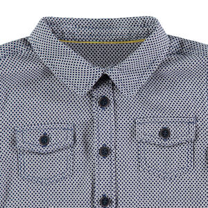 Chemise manches longues avec micro motif all-over 