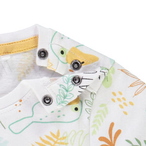 T-shirt manches courtes imprimé safari pour bébé garçon 