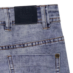 Jeans coupe slim effet used et crinkle 