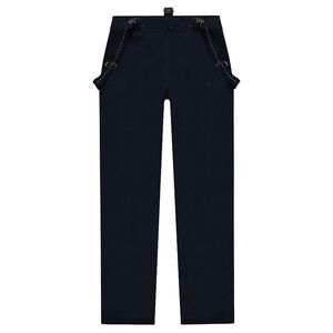 Junior - Pantalon en twill avec bretelles réglables amovibles 
