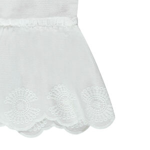 Junior - Jupe longue en voile de coton fantaisie avec taille brillante  