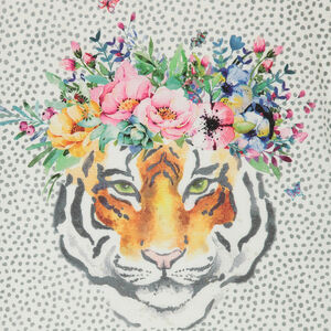 Junior - Tunique manches courtes imprimée all-over avec tigre printé 