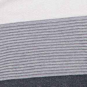 Junior - Pull en tricot fantaisie à capuche avec bandes contrastées 