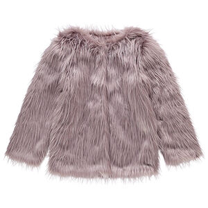 Junior - Blouson en fausse fourrure doublé satin 