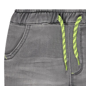Bermuda en denim uni avec cordon contrasté pour bébé garçon 