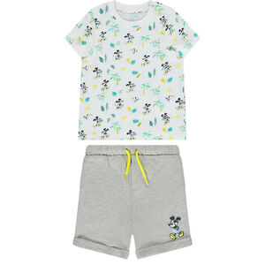 Ensemble de plage t-shirt et bermuda Mickey Disney  