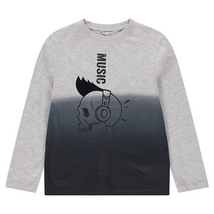 Junior - Tee-shirt manches longues en jersey effet tie and dye 