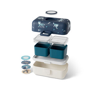 Lunchbox 800ml Tresor wolf bleu 