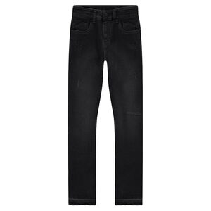 Junior - Jeans effet used coupe slim avec ourlets décousus 