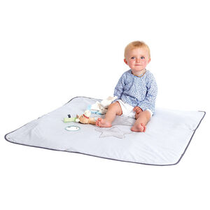 Tapis de jeu nomade gris - 90 x 90 cm 