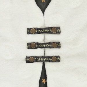 Gilet sans manches en sherpa à pois reliéfés et doublure satin 