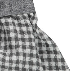 Robe effet 2 en 1 avec haut printé et bas volanté en vichy 